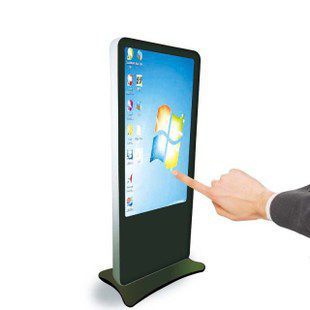 广东深圳65寸立式触摸查询一体机 融合人体互动与定制化服务的智能触控解决方案